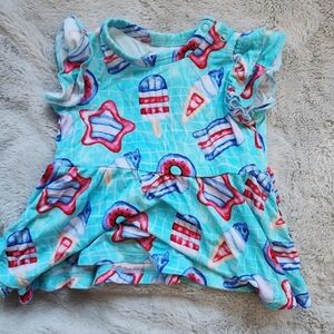 0-3mo Birdie Bean Peplum Top